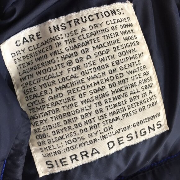 SOLD Vintage Vest Puffy Sierra Designs Blue Small - Picture 6 of 8